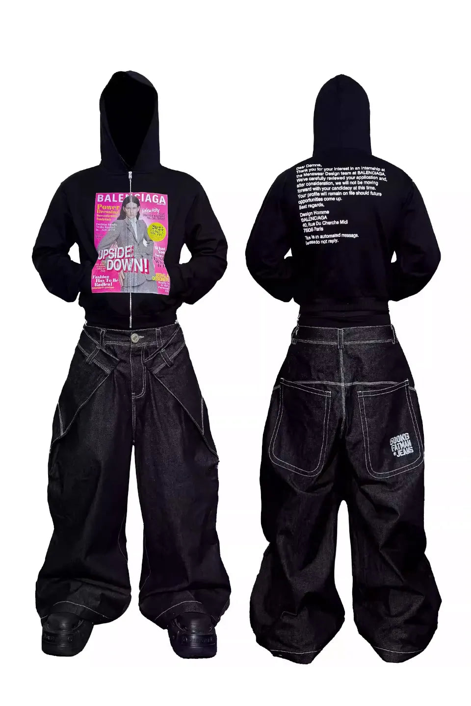 RYE CHASIN | A Salute to Demna Bootleg Hoodie ライチェイシン