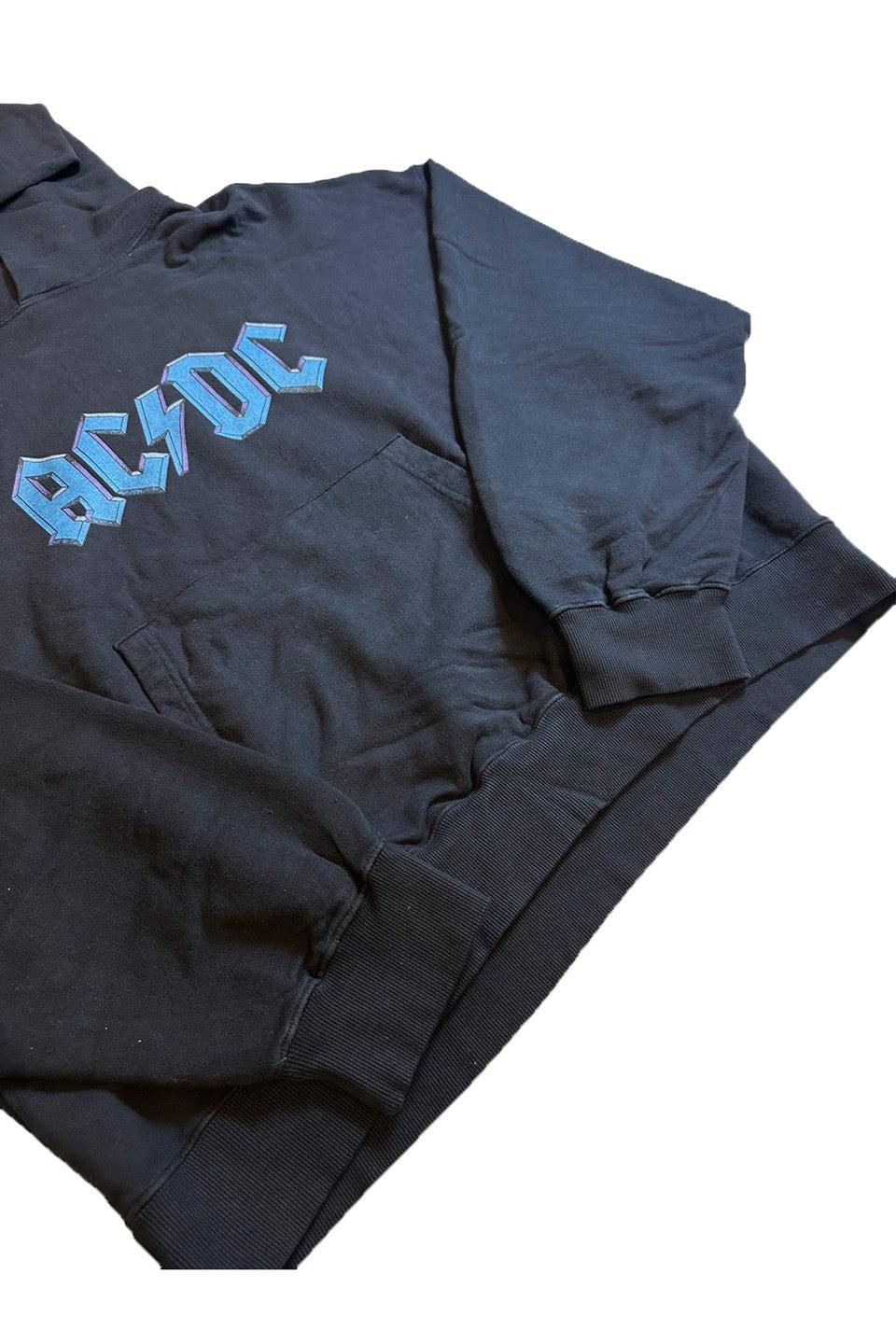 ACDC Print Washed Hoodie