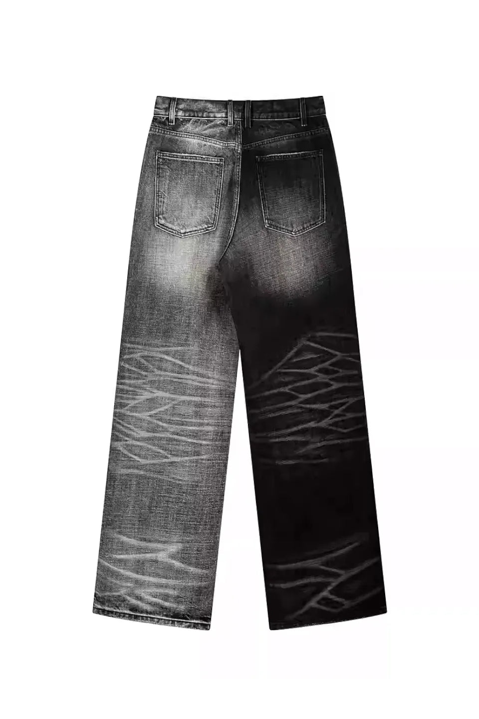AØT Washed Loose Straight Jeans