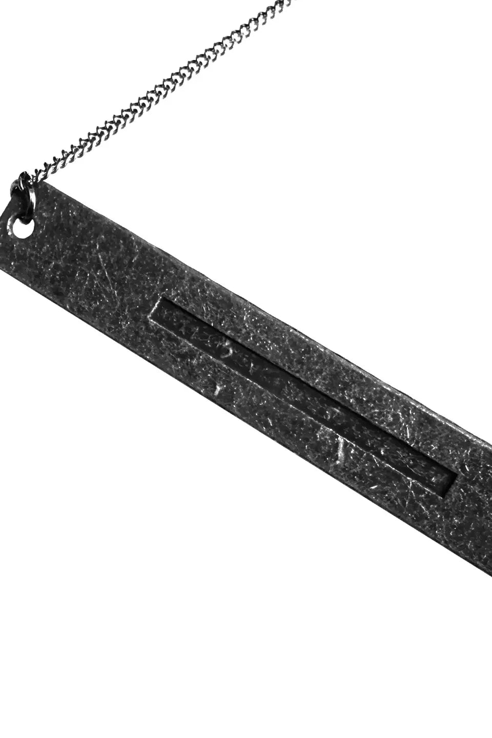 Aged Silver Anatomy Tooth Necklace