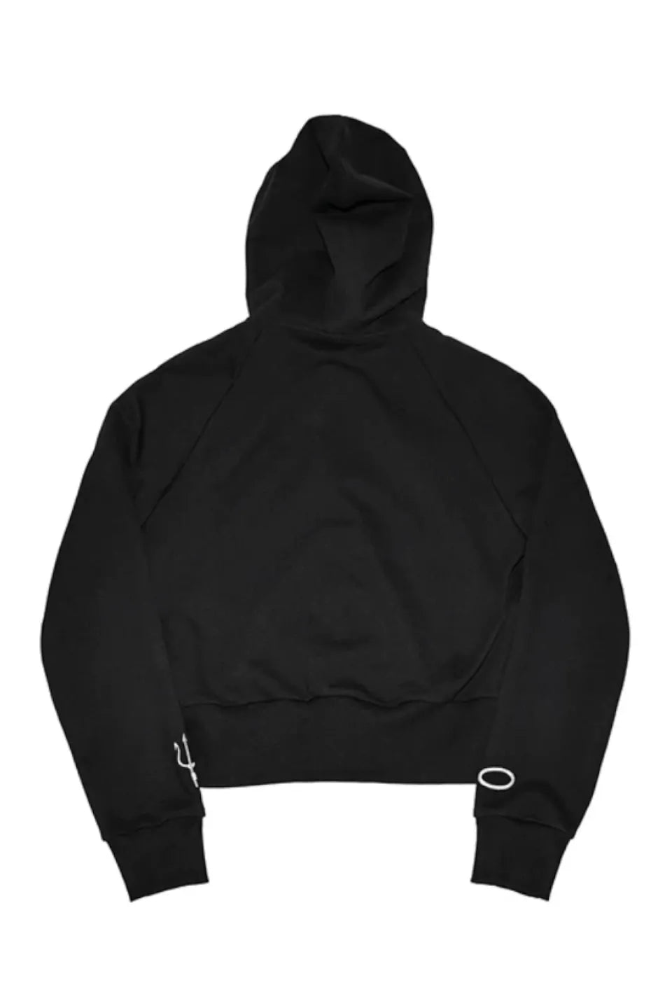 Angel or Devil Cropped Zip Hoodie