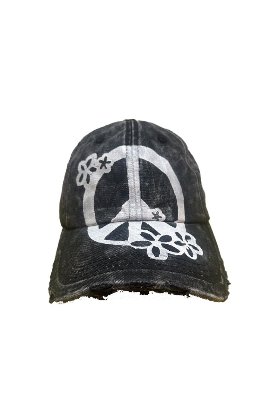 Anti War Floral Painted Fang Cap