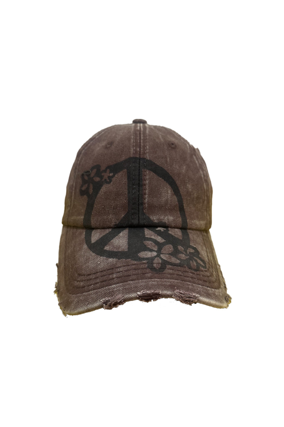 Anti War Floral Painted Fang Cap