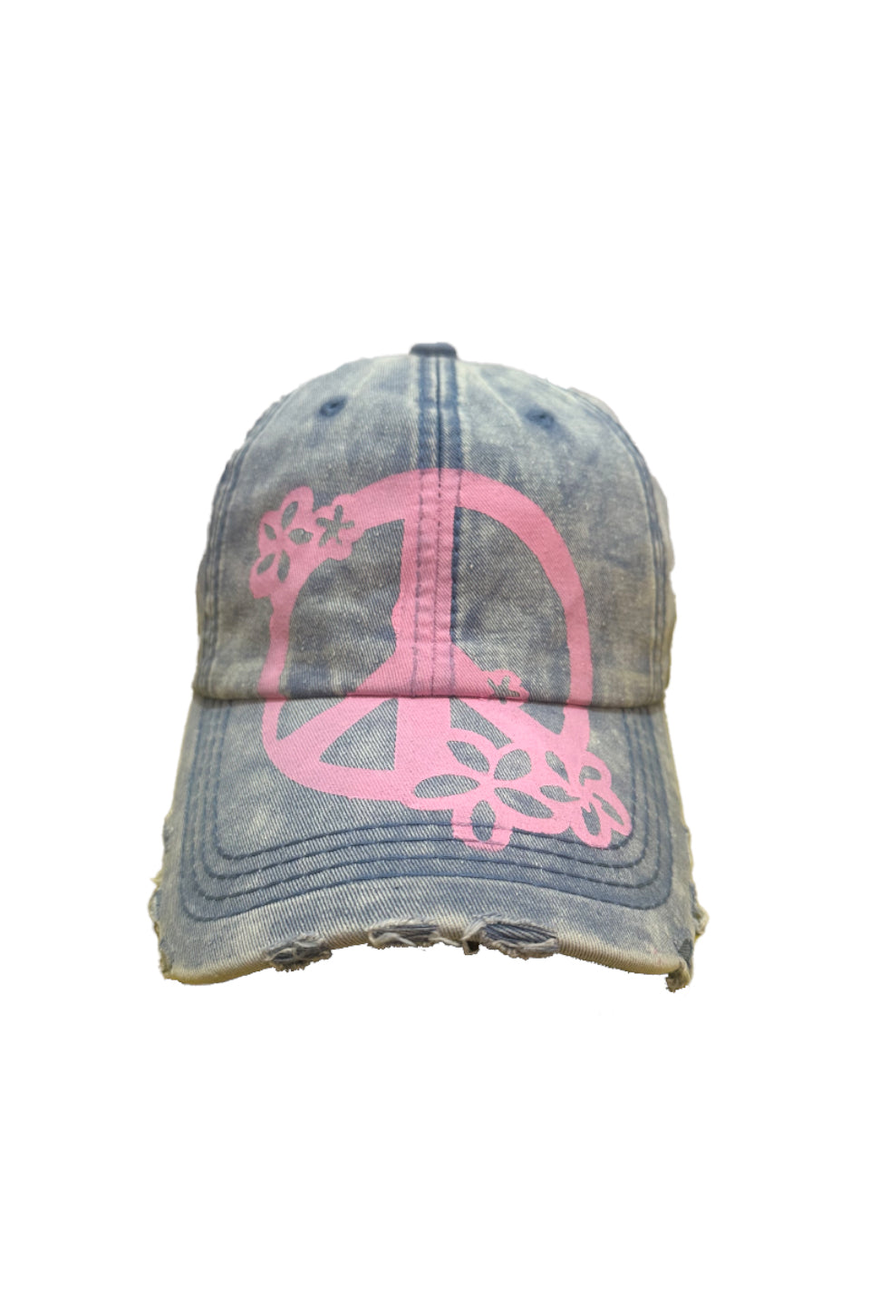 Anti War Floral Painted Fang Cap