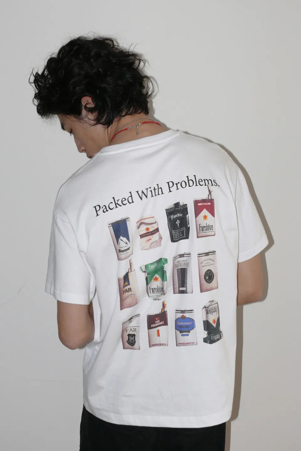 FAR FROM WHAT | Archive Packaging Print T-shirt プリントTシャツ