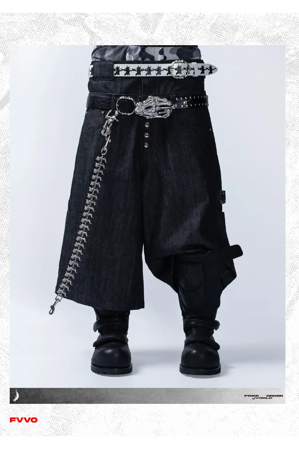 Armored Leather High Boots