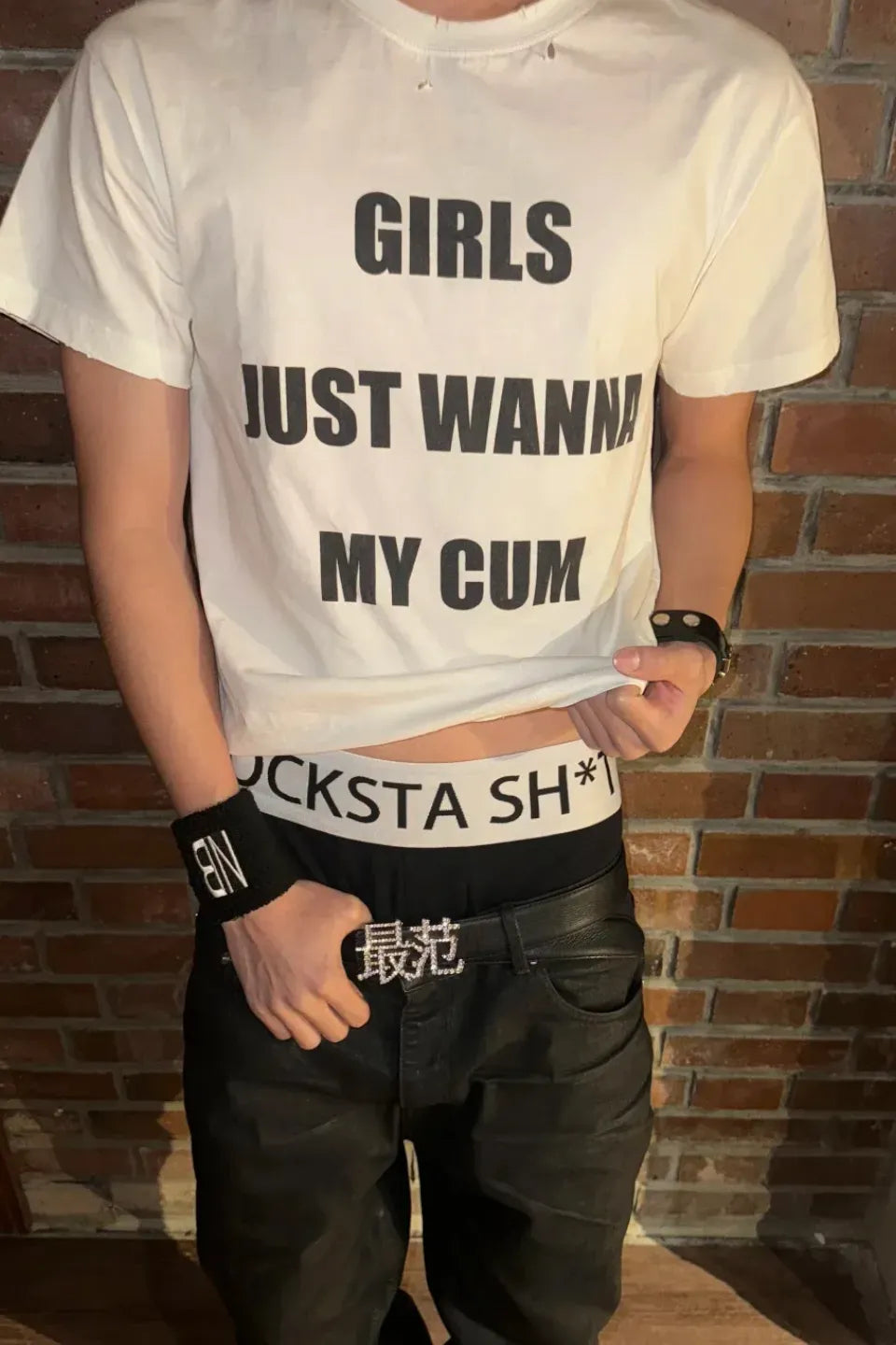 BOYS Slogan Vintage SS Tee