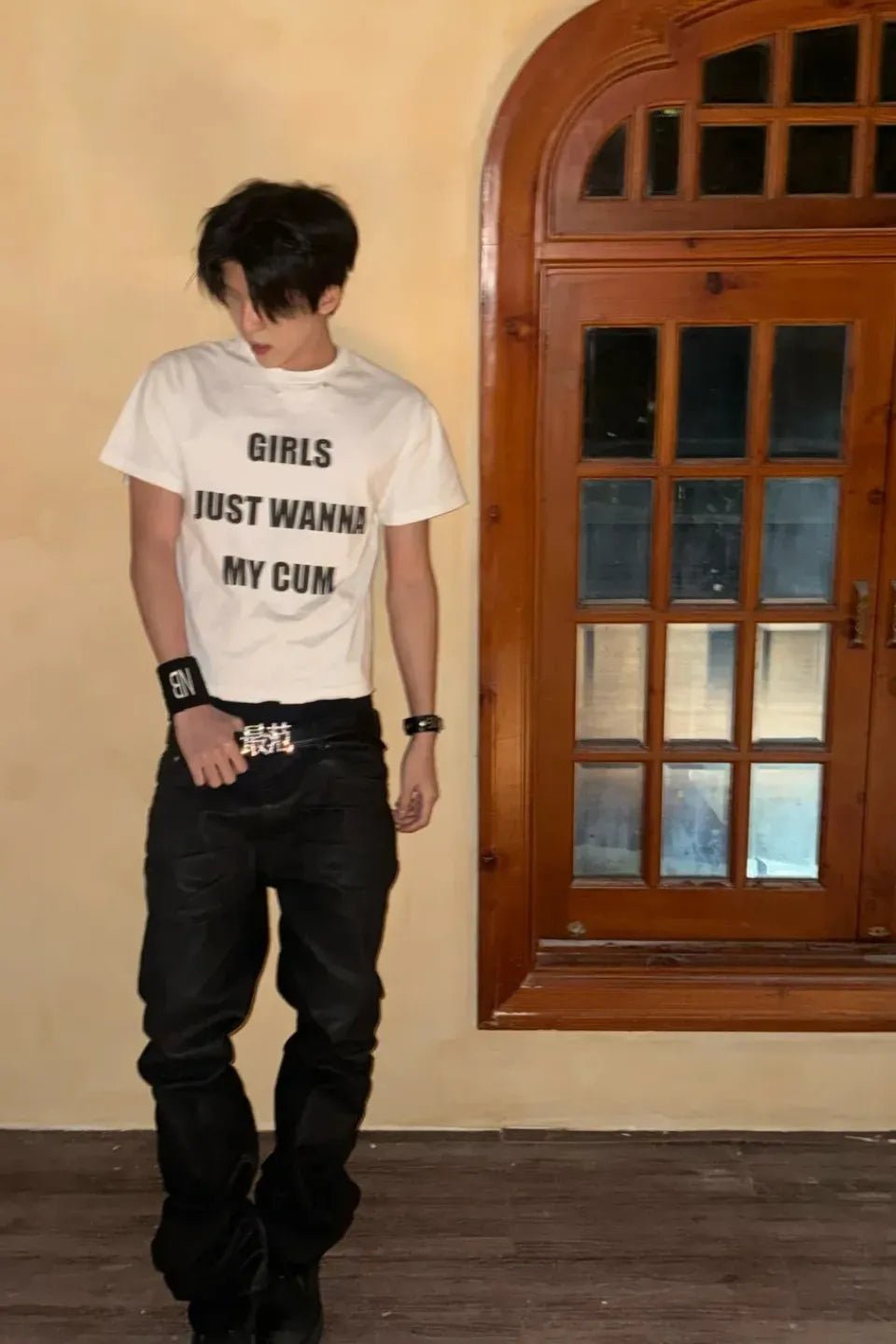 BOYS Slogan Vintage SS Tee
