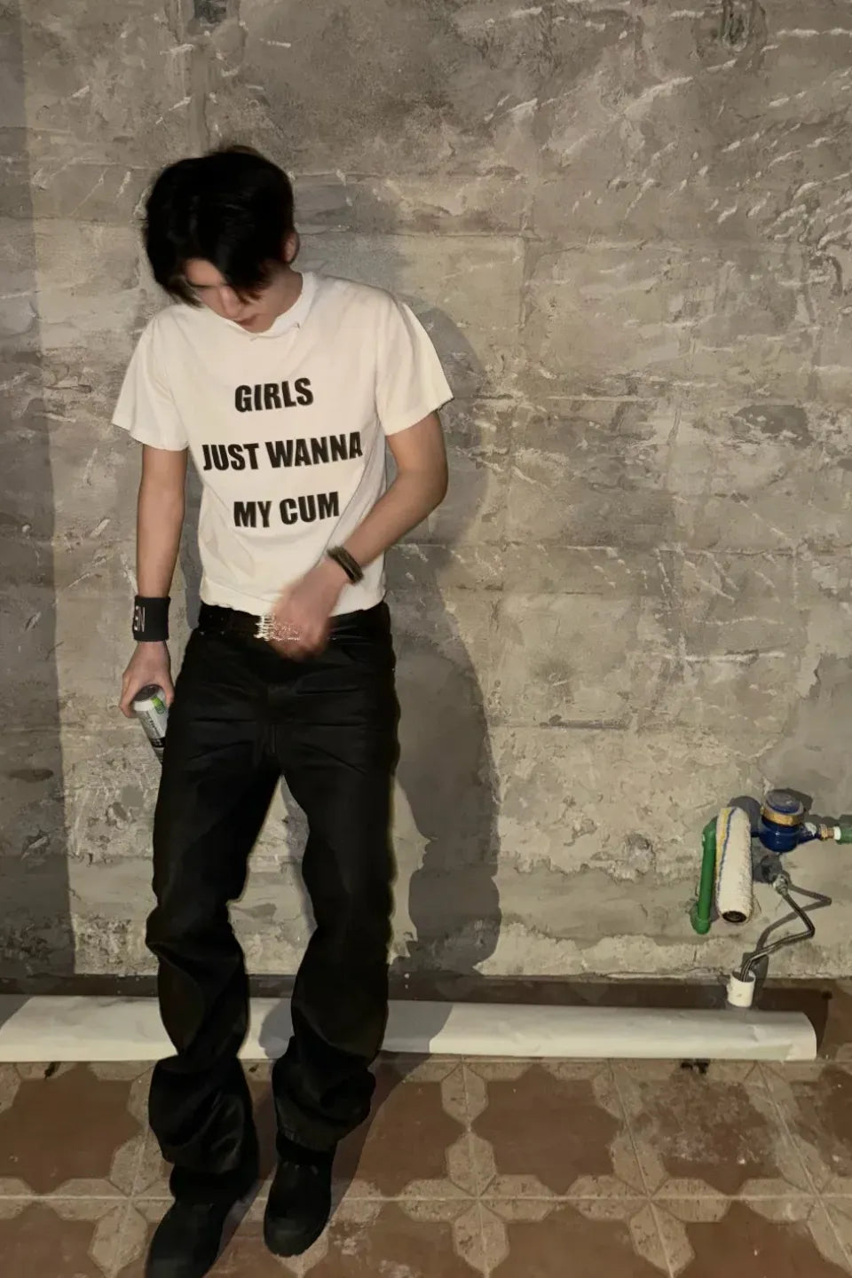 BOYS Slogan Vintage SS Tee