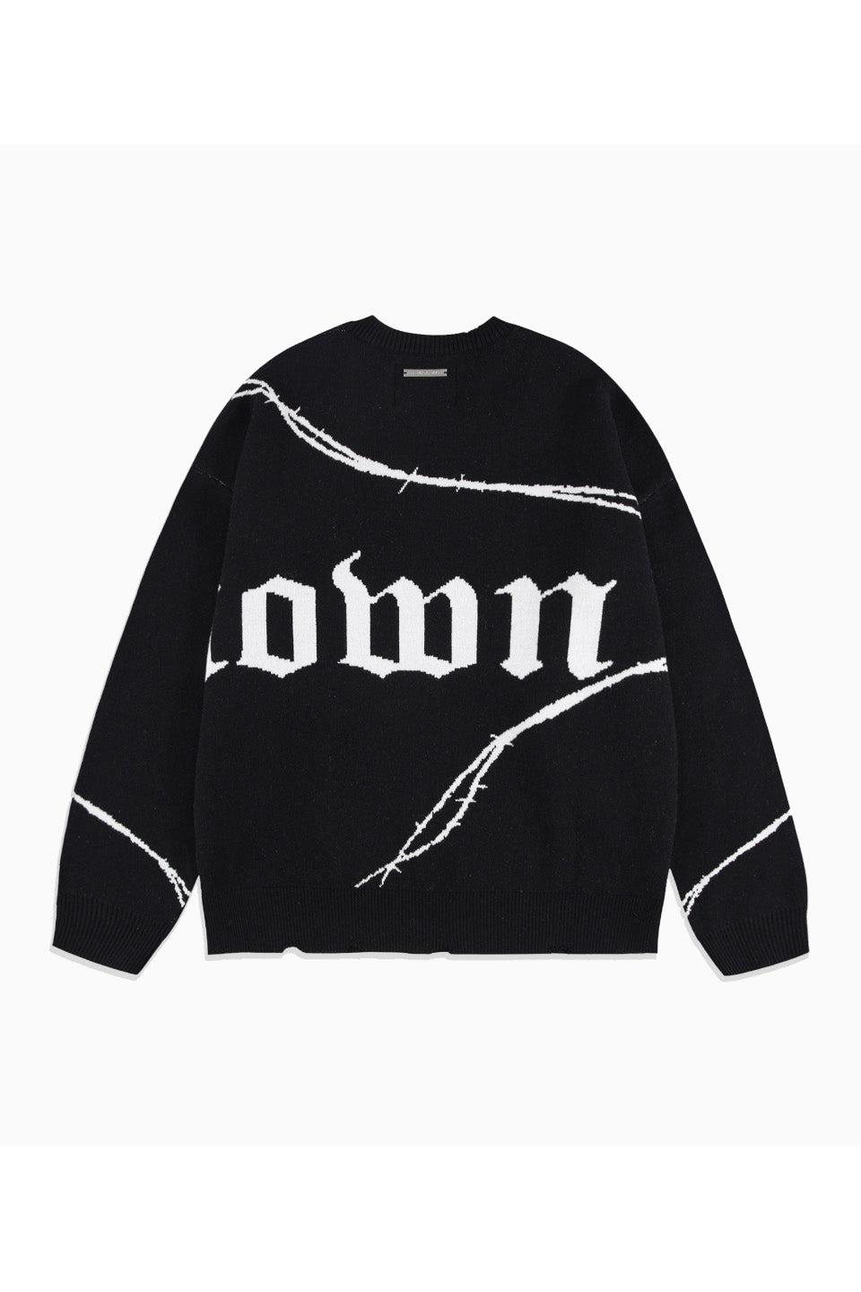 Barbed Wire Jacquard Knit