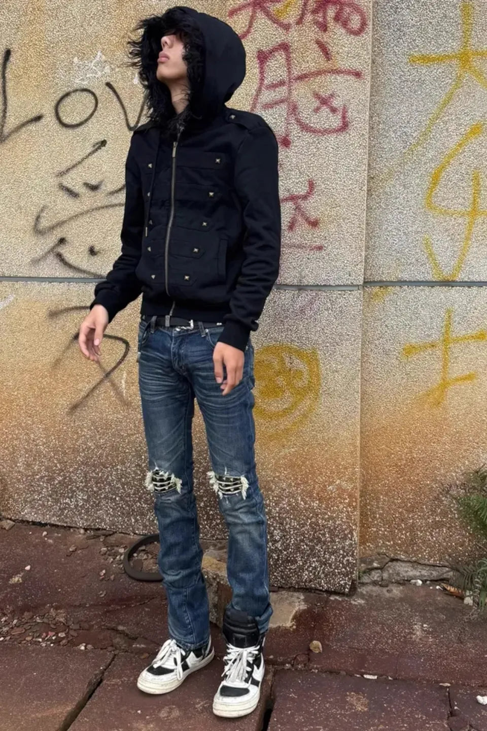 Blue Ghost Washed Aged Denim