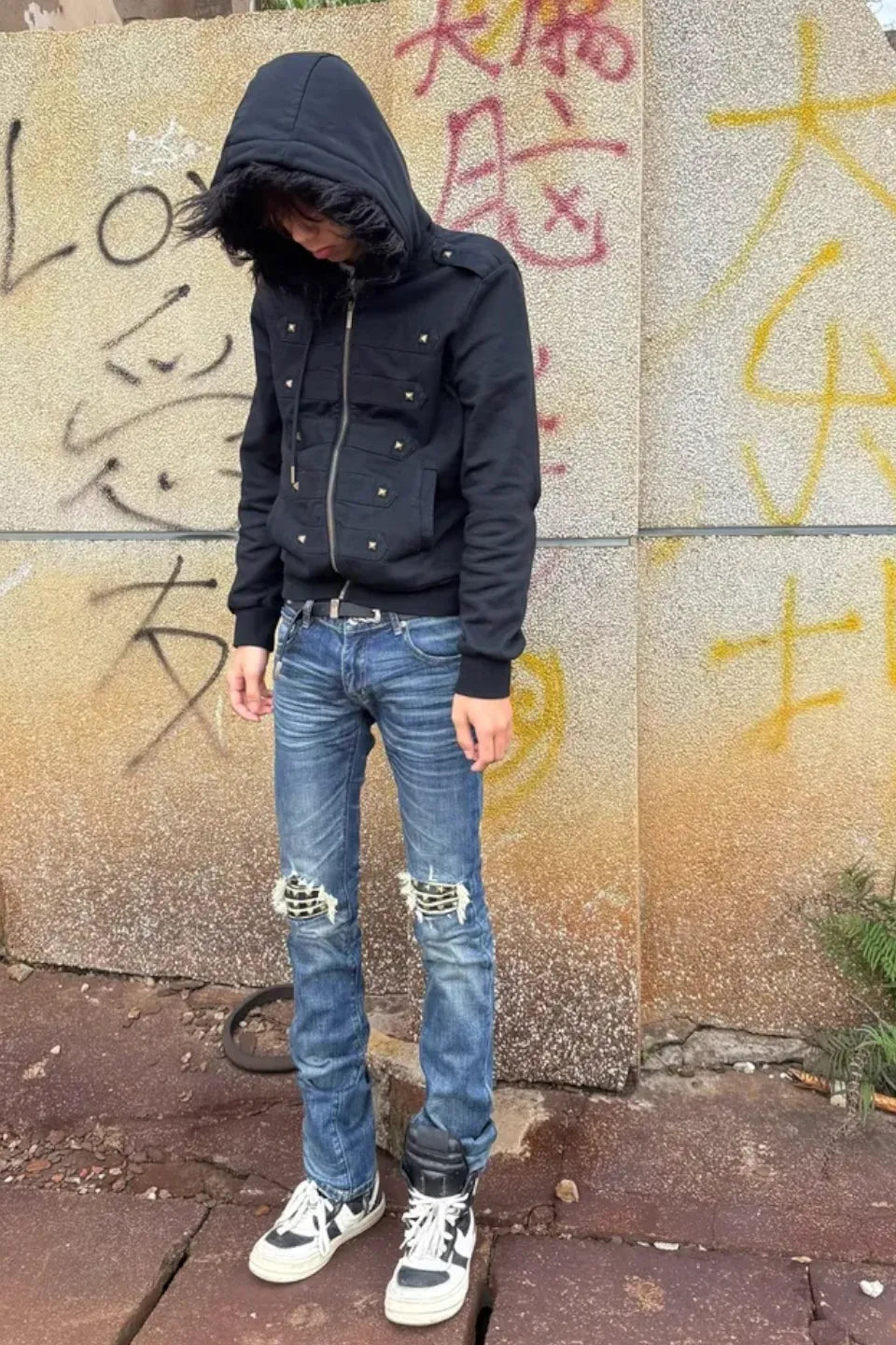 Blue Ghost Washed Aged Denim
