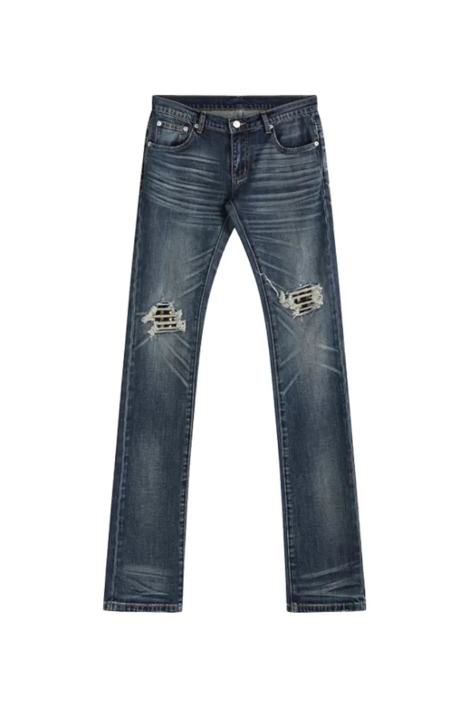 Blue Ghost Washed Aged Denim