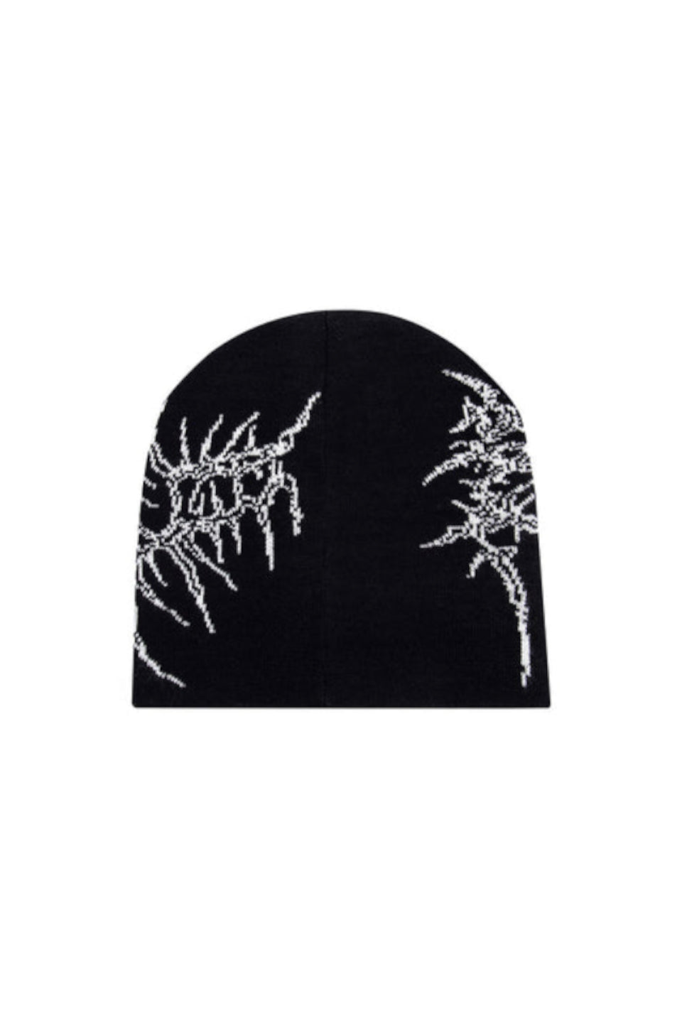 Bone Jacquard Knit Beanie