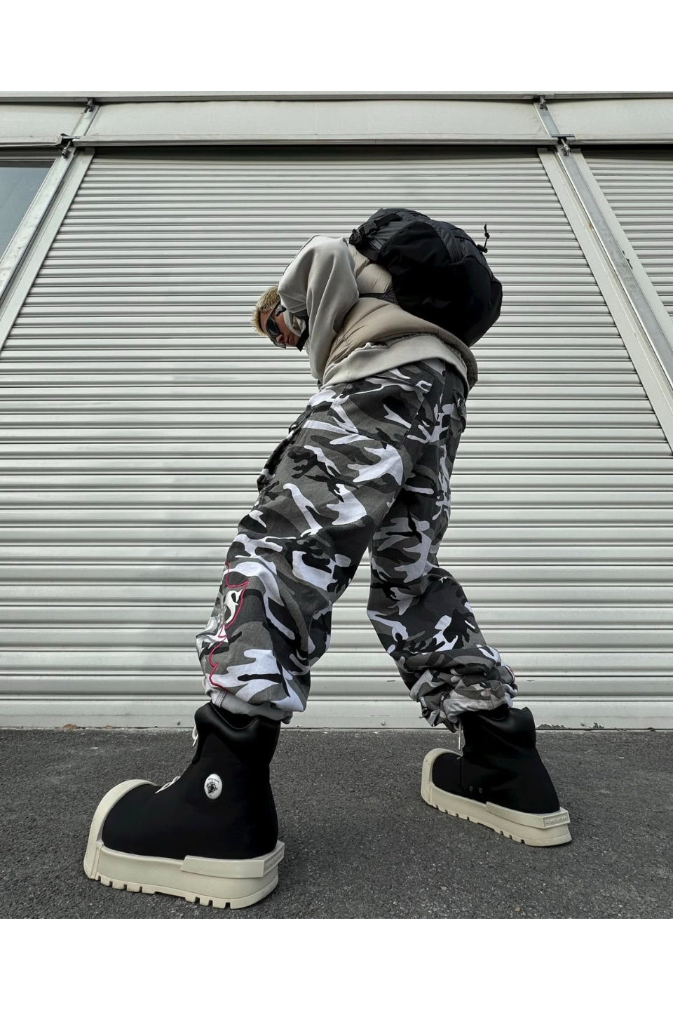 Bootleg Camo Cargo Pants