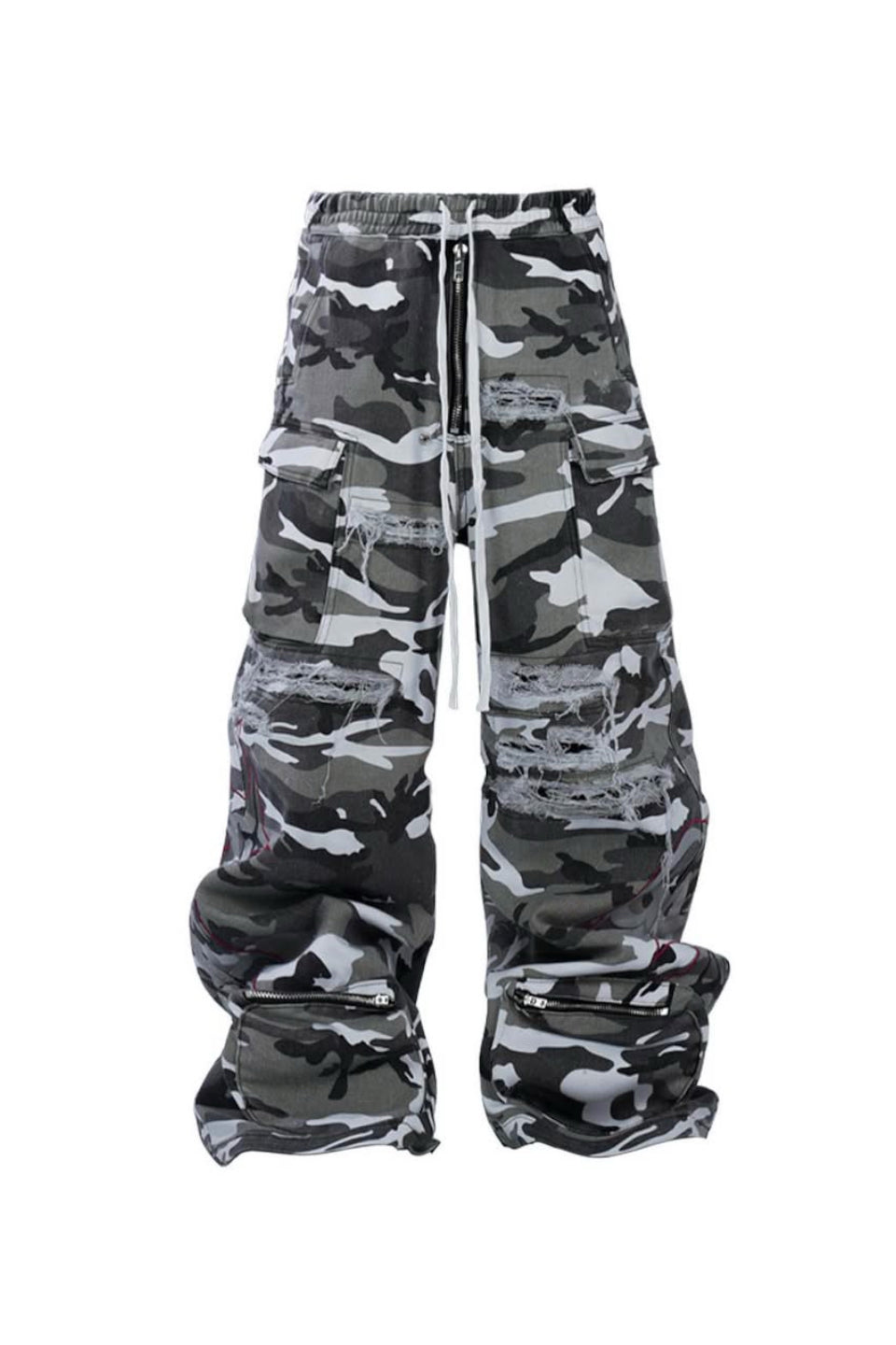 Bootleg Camo Cargo Pants