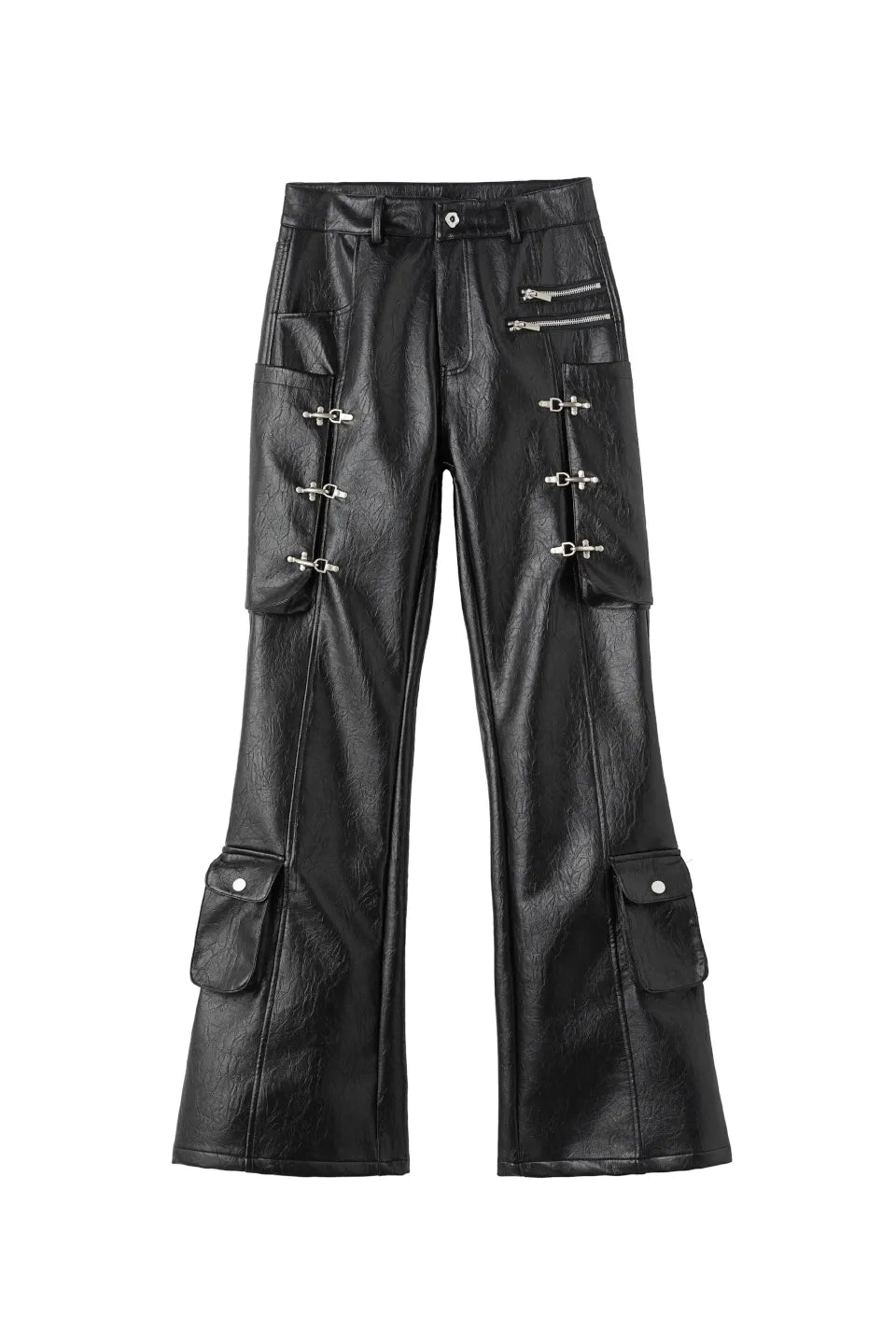 Bullet Flare Leather Pants