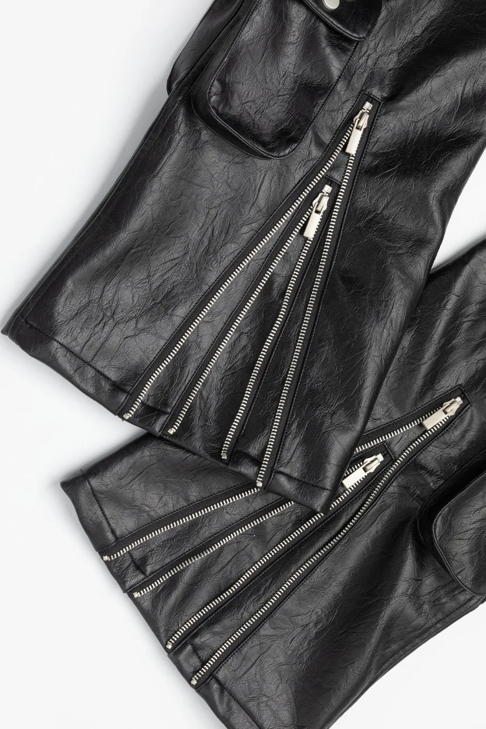 Bullet Flare Leather Pants
