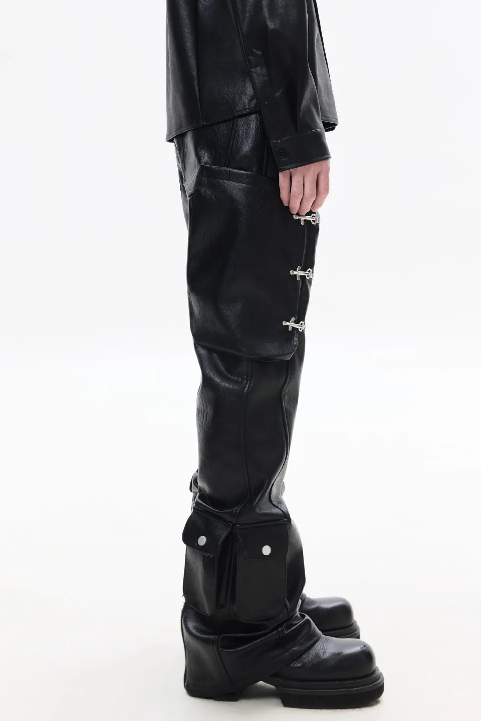 Bullet Flare Leather Pants