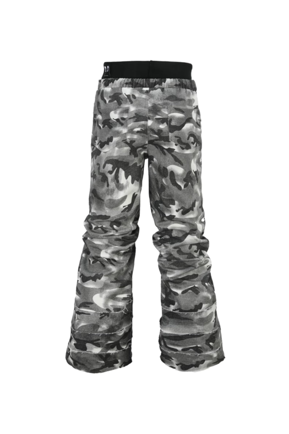 Camouflage Dirty Double Waist Pants