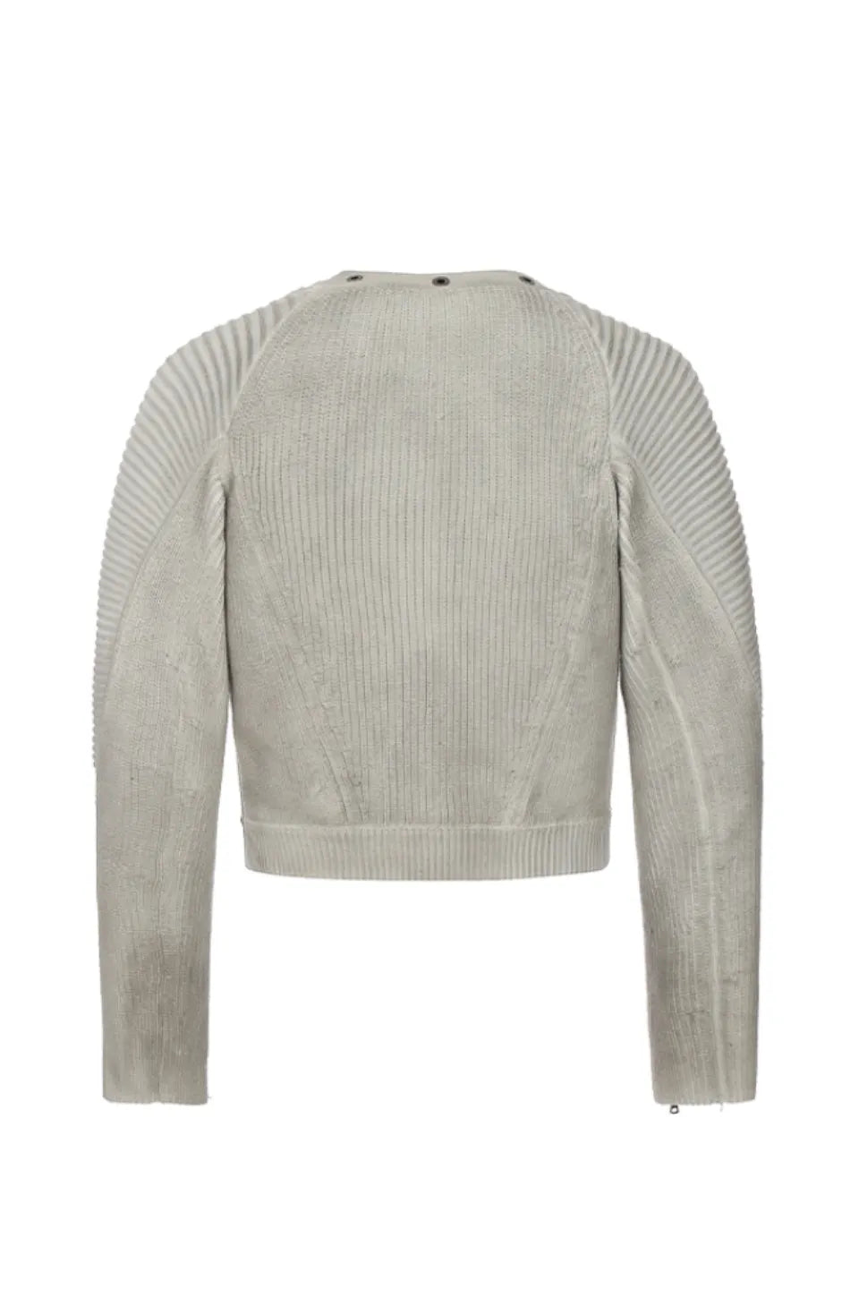 Cardigan Groove Zipper Knitted Sweater Jacket
