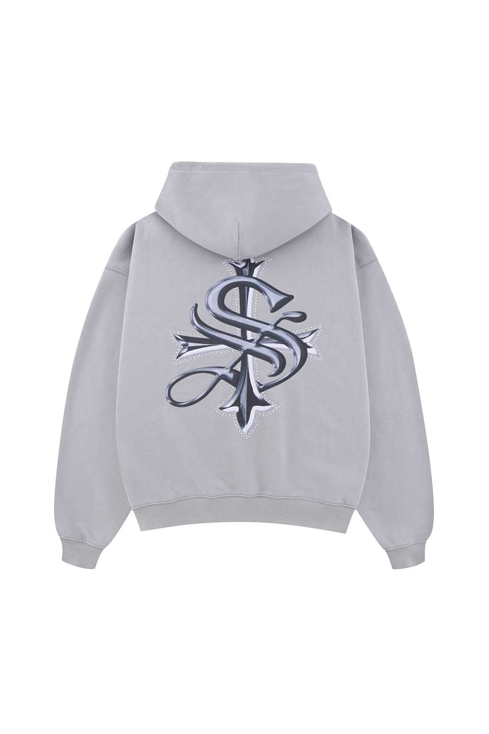 Chrome Cross Zip Hoodie