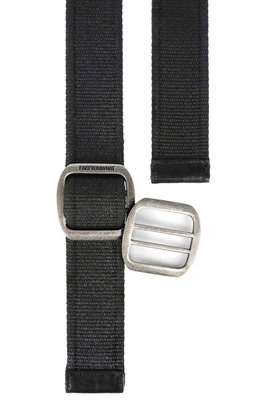 FAR FROM WHAT | Coated Double Buckle Woven Belt ベルト
