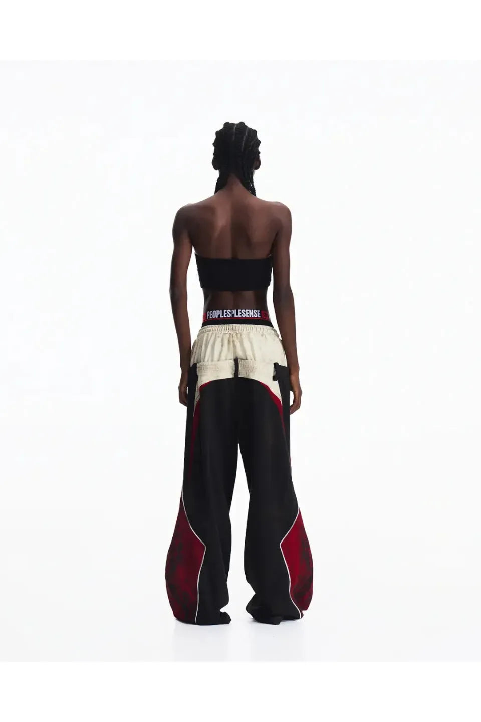 Contrasting Double Waistband Sweatpants