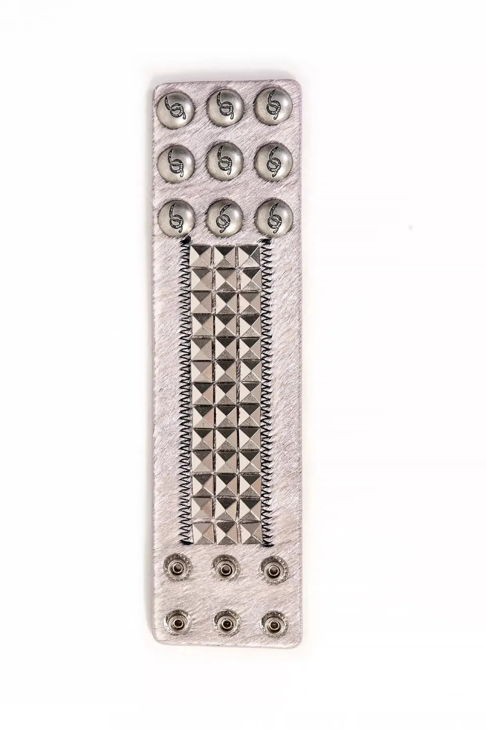 Cowhide Studded Bracelet