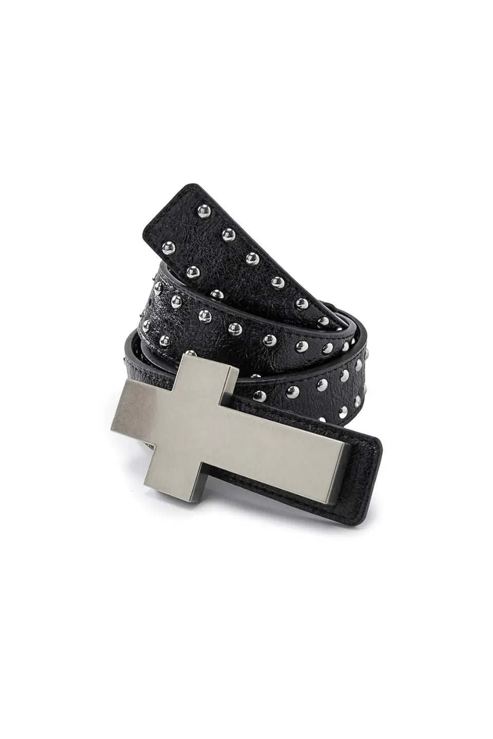 ╋ Cracked Leather Rivet Belt