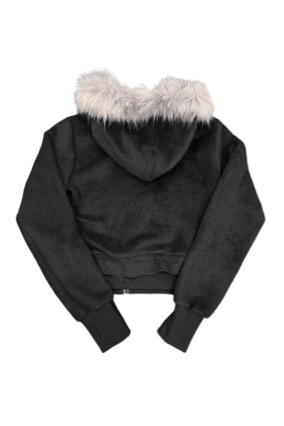 Cross Coffin Fur Hoodie