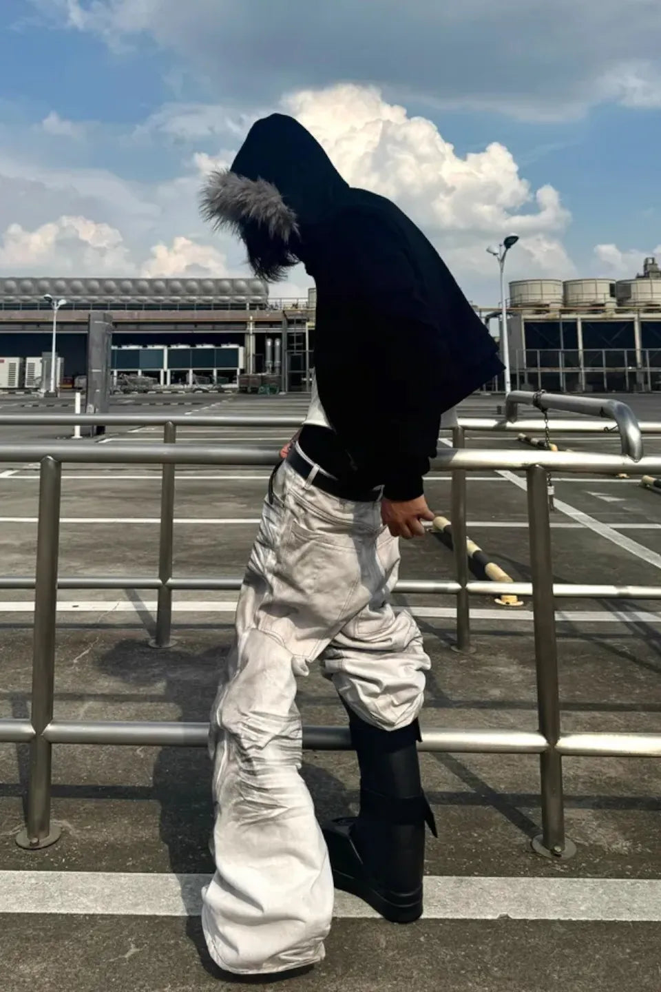 即送 NO E MOSEN Fur Padded Winter Jacket noEmosen ノーエモセン