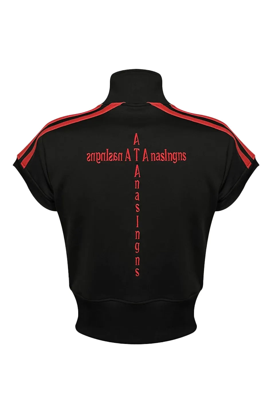 Cross Crest Embroidered SS Track Top