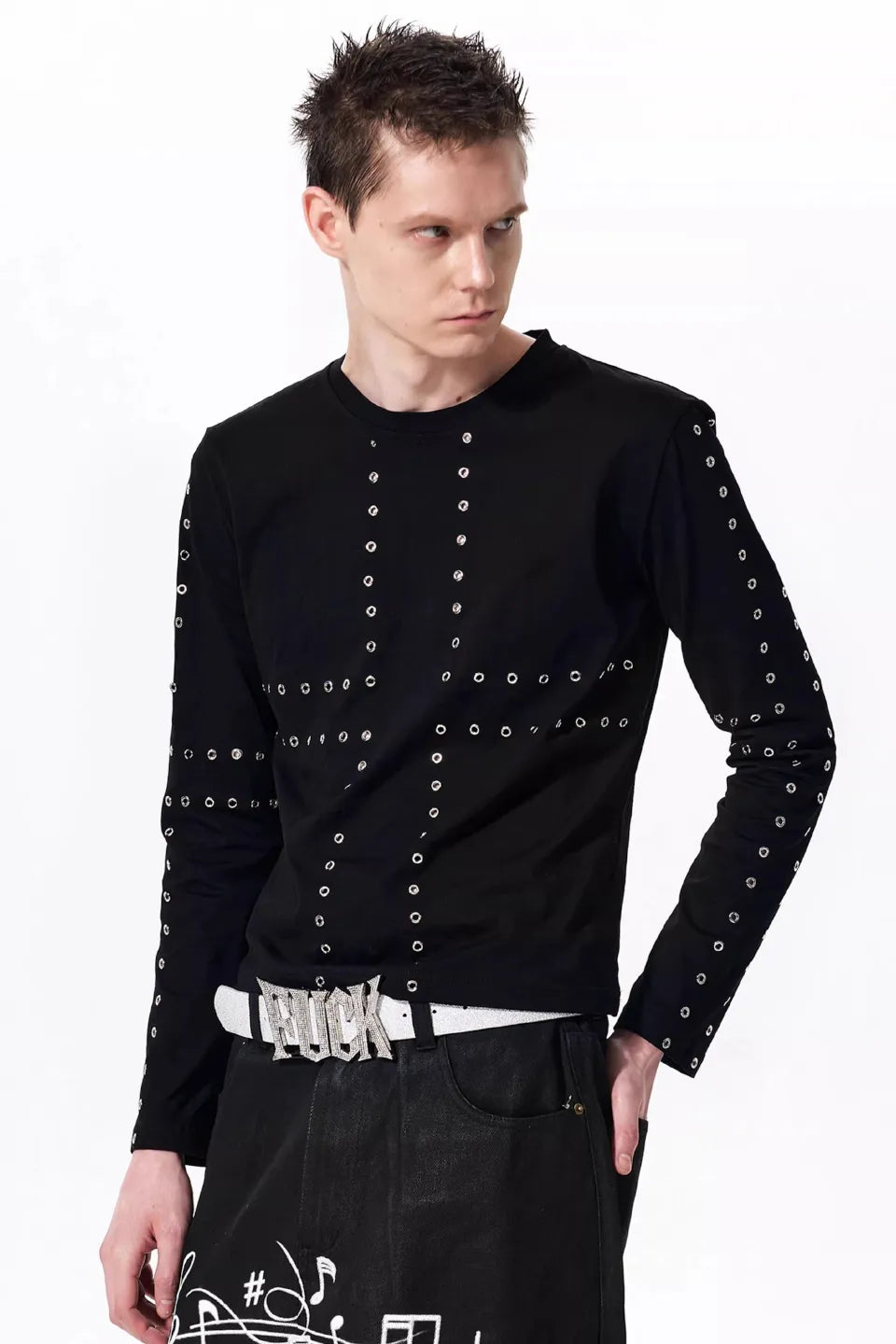 Cross Eyelet LS Tee