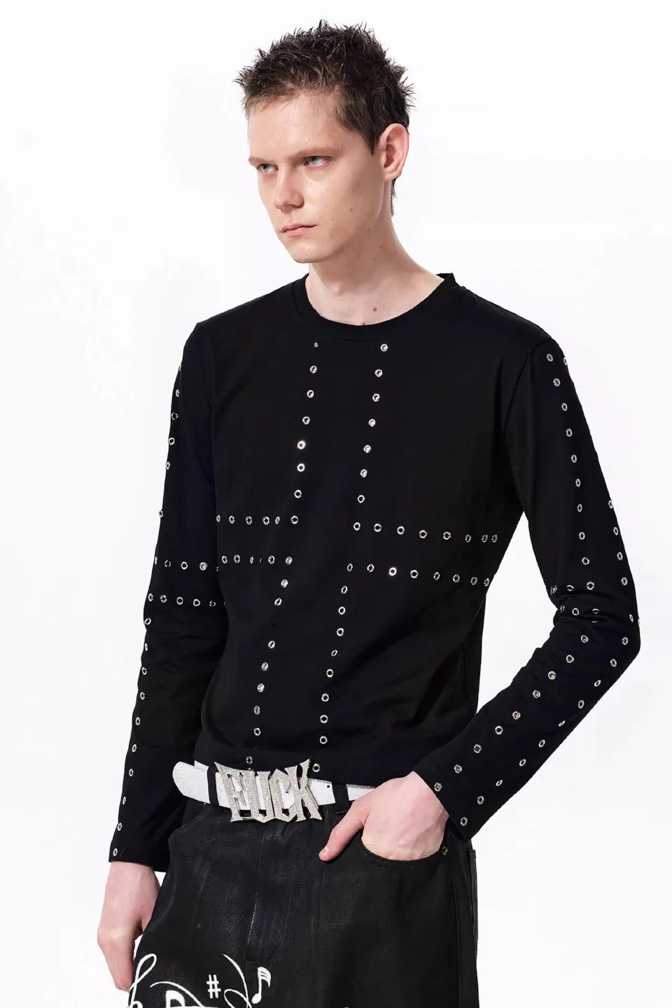 Cross Eyelet LS Tee