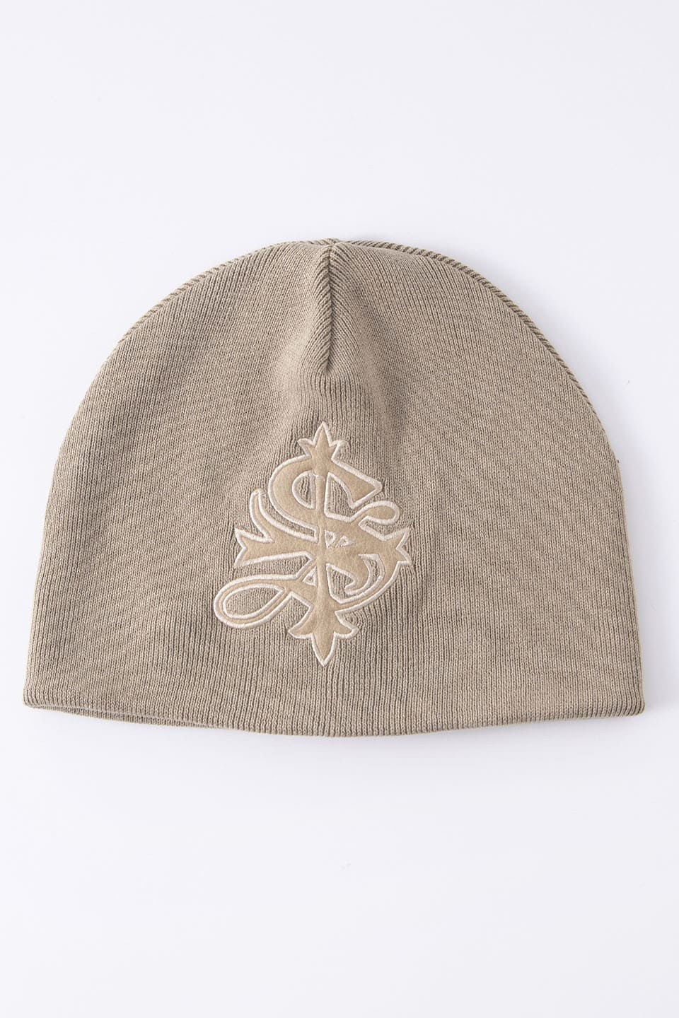 Cross Leather Patch Beanie