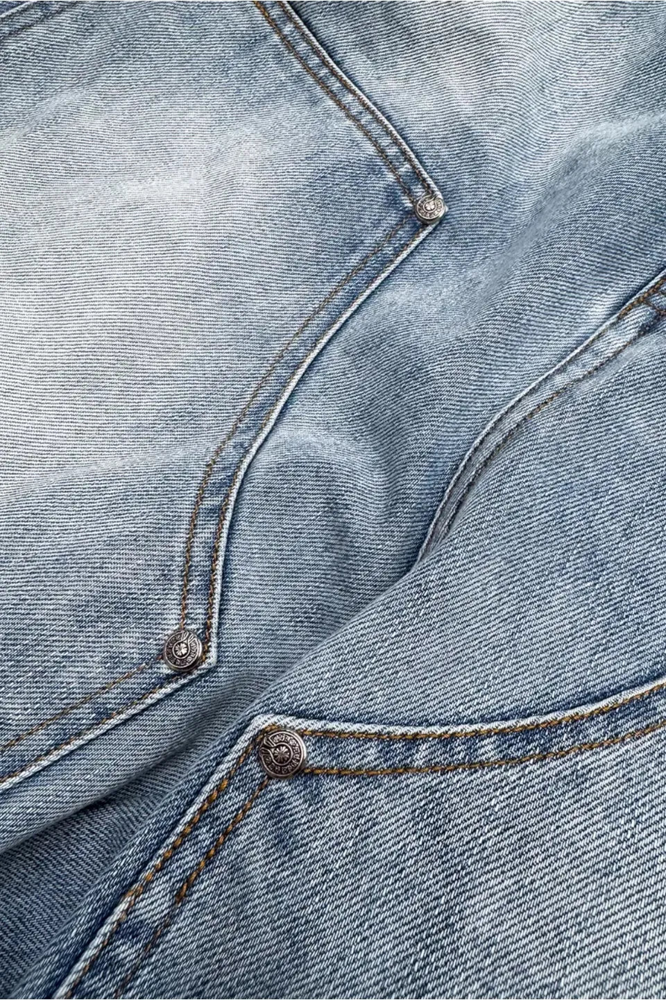 Cross Patch Art Baggy Denim