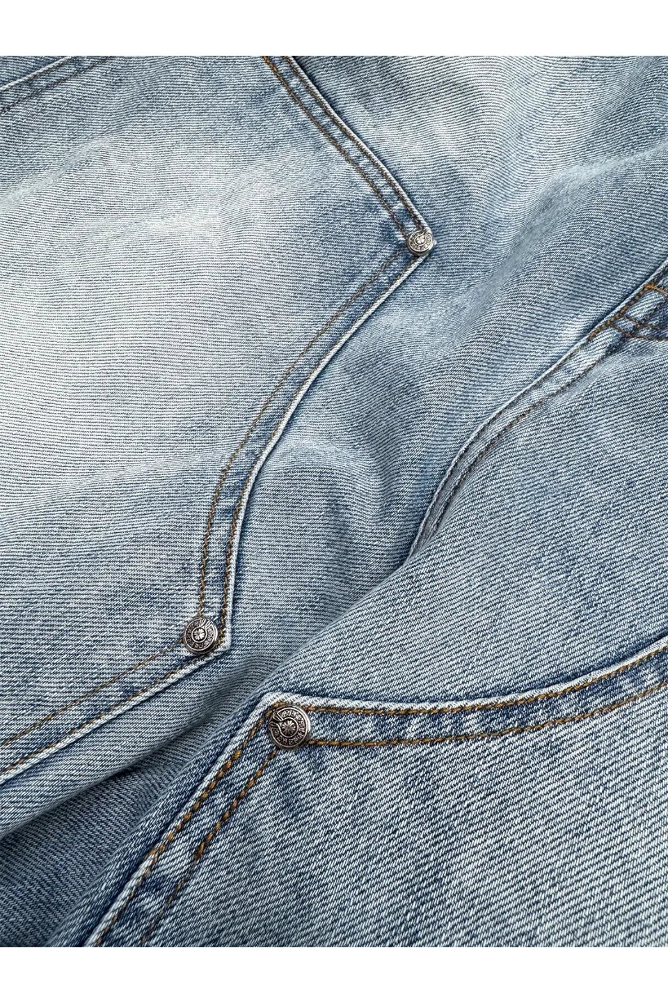 Cross Patch Art Baggy Denim