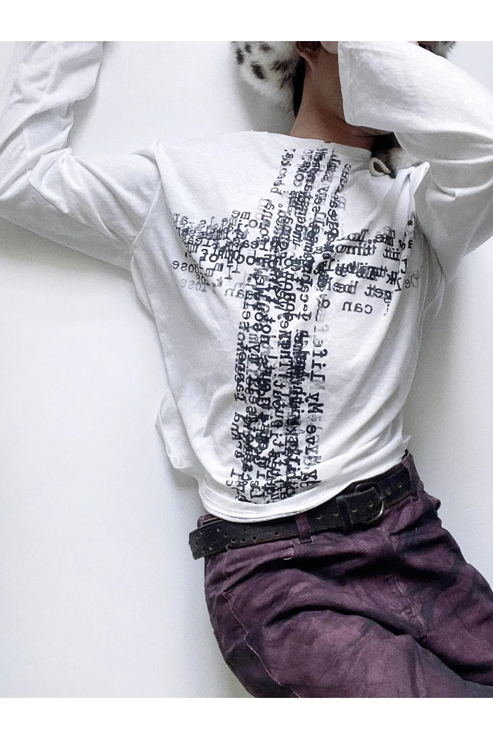 Cross Printed Long Sleeve