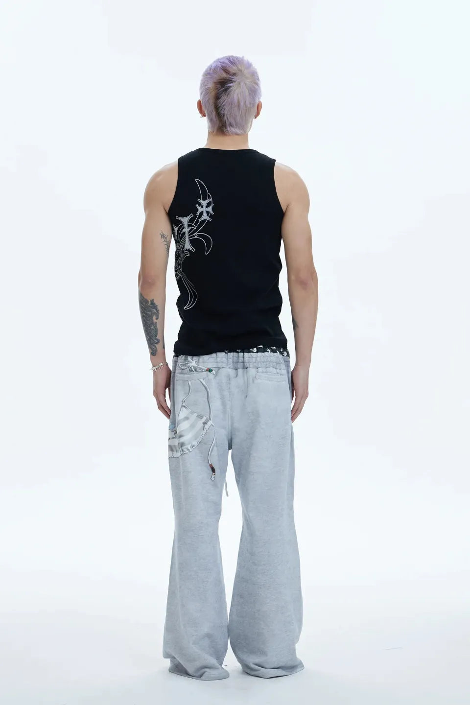 DND4DES | Cross Side Graphic Tank Top クロス タンクトップ