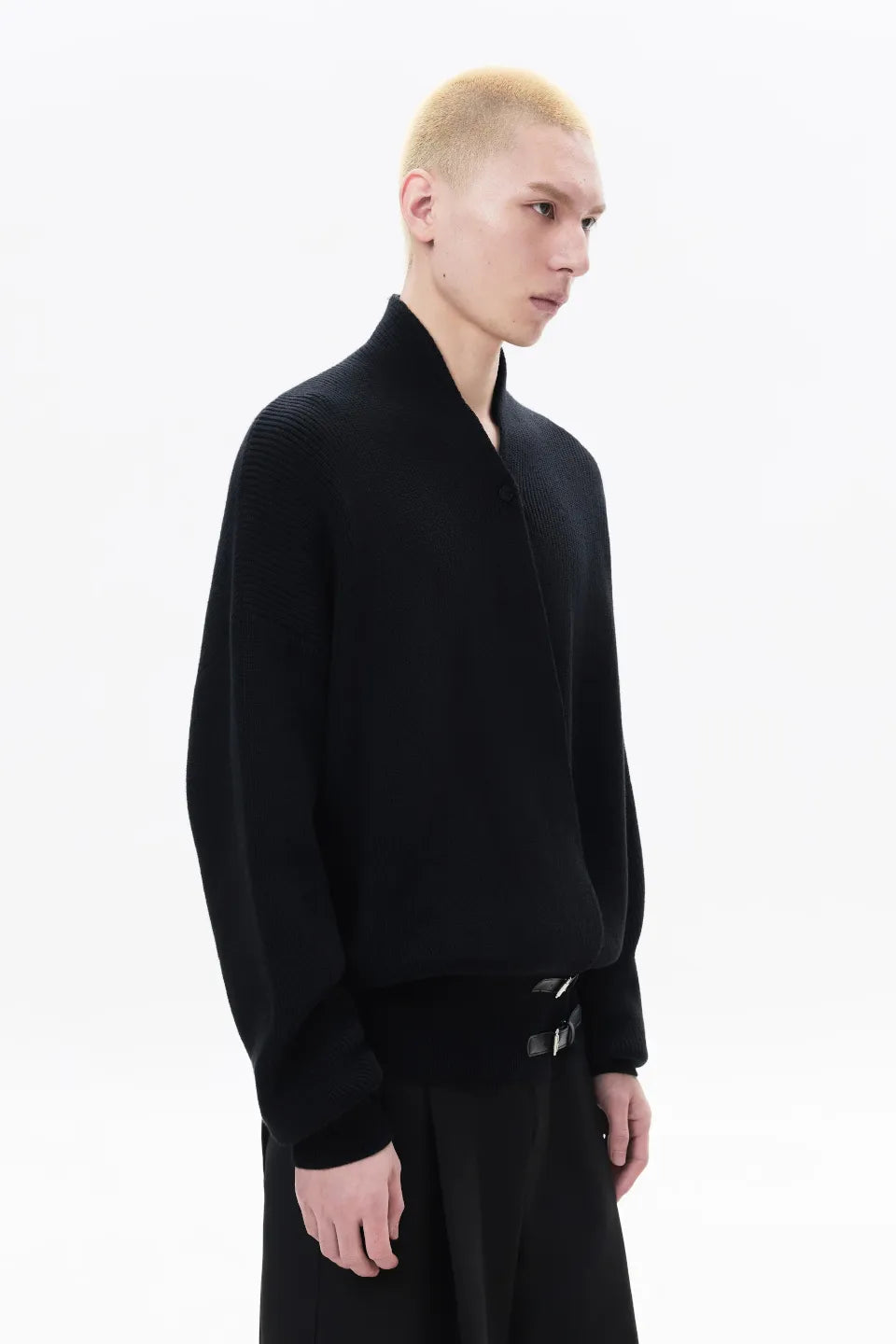 Cross Tie Knit Sweater