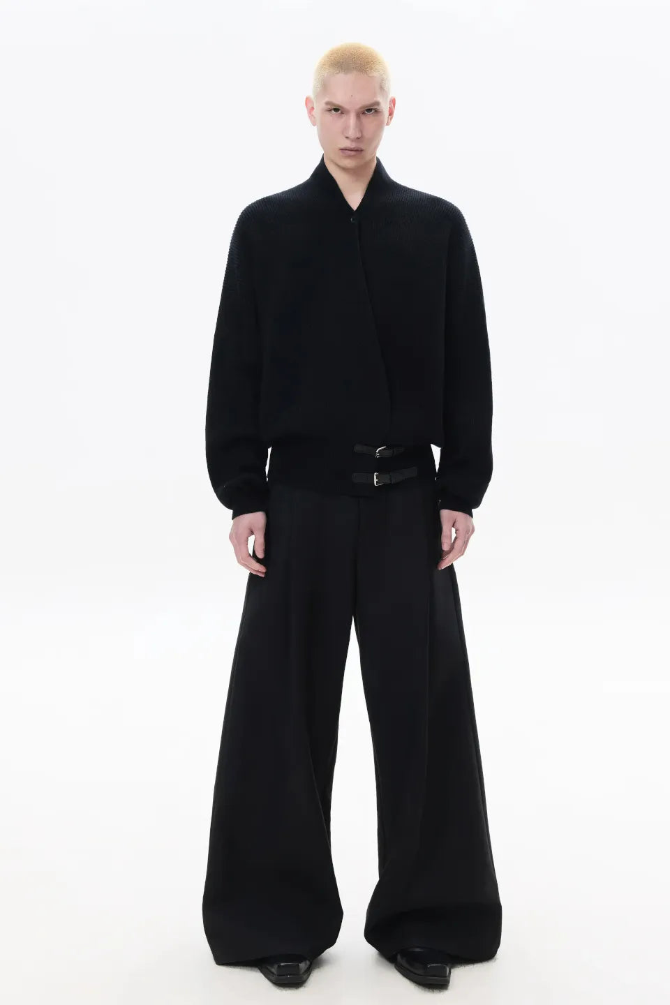 Cross Tie Knit Sweater