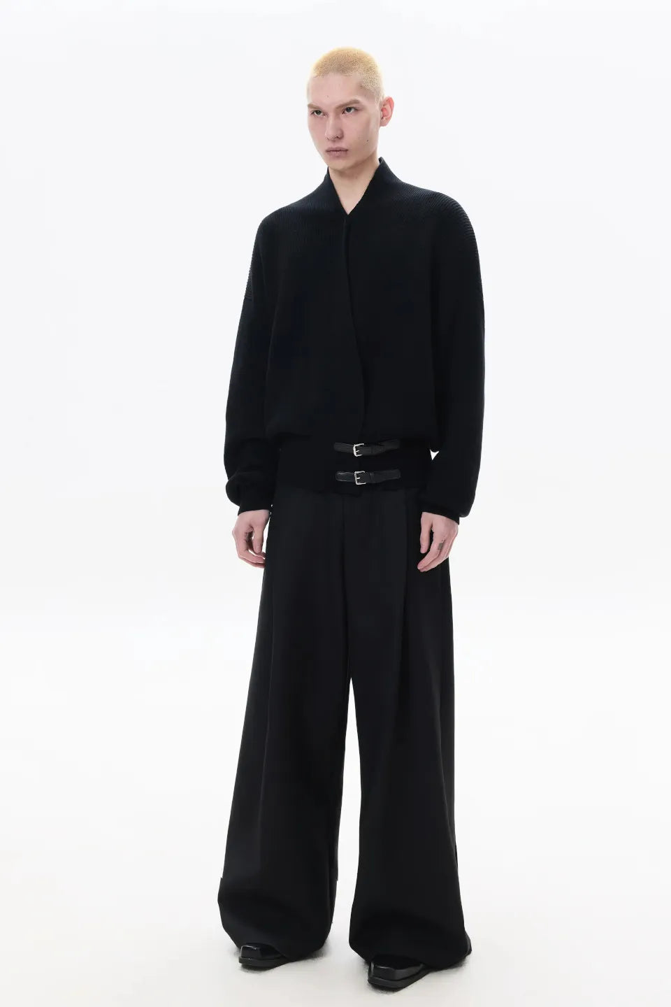 Cross Tie Knit Sweater