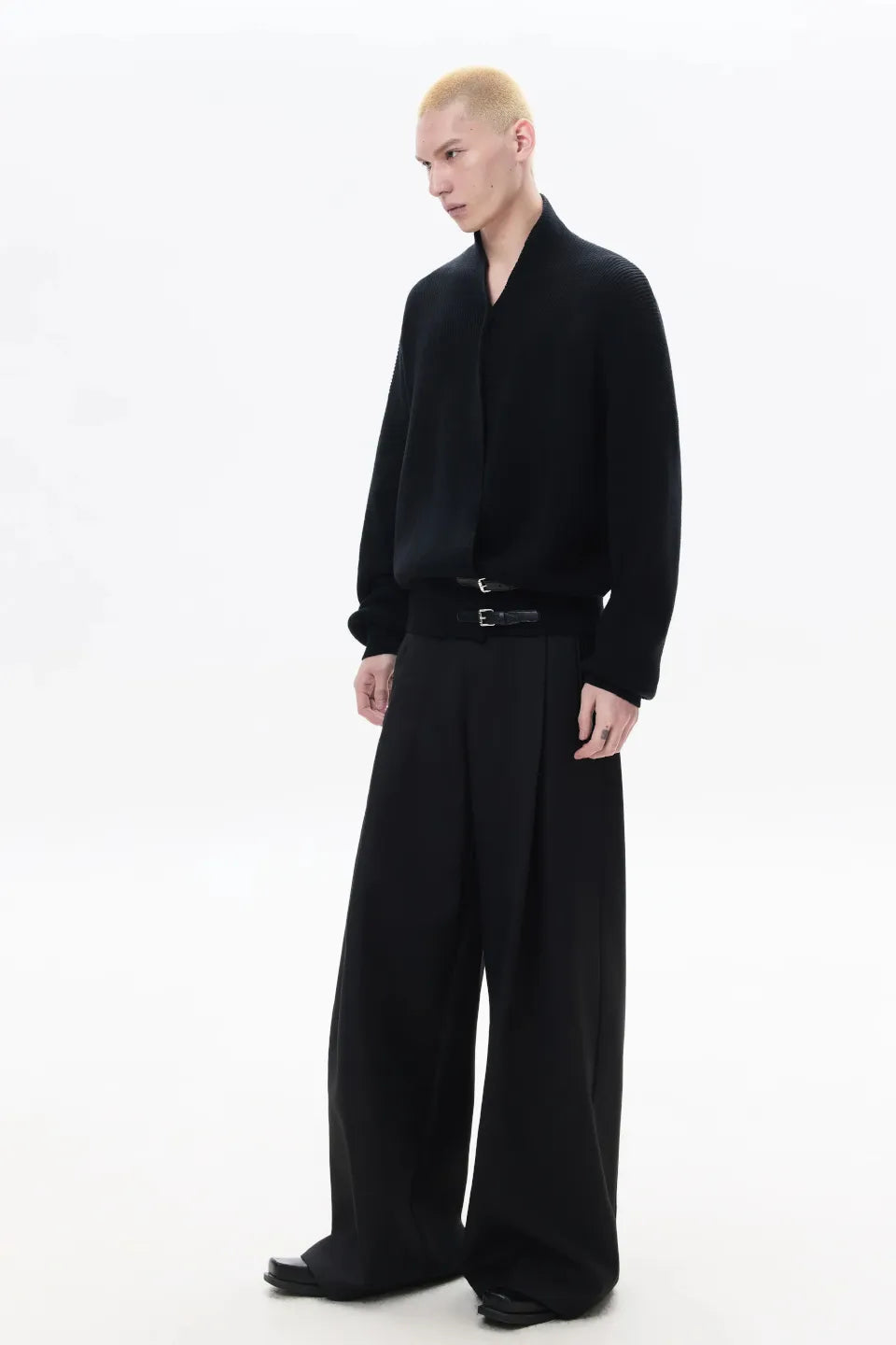 Cross Tie Knit Sweater