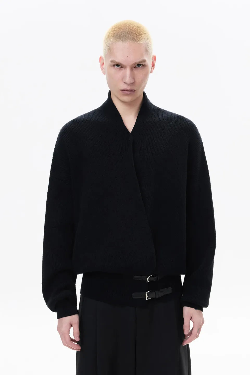 Cross Tie Knit Sweater