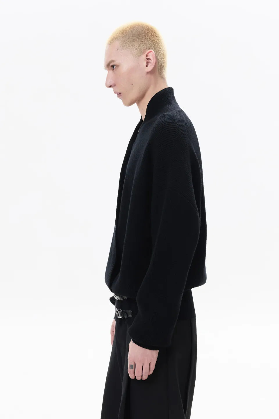 Cross Tie Knit Sweater