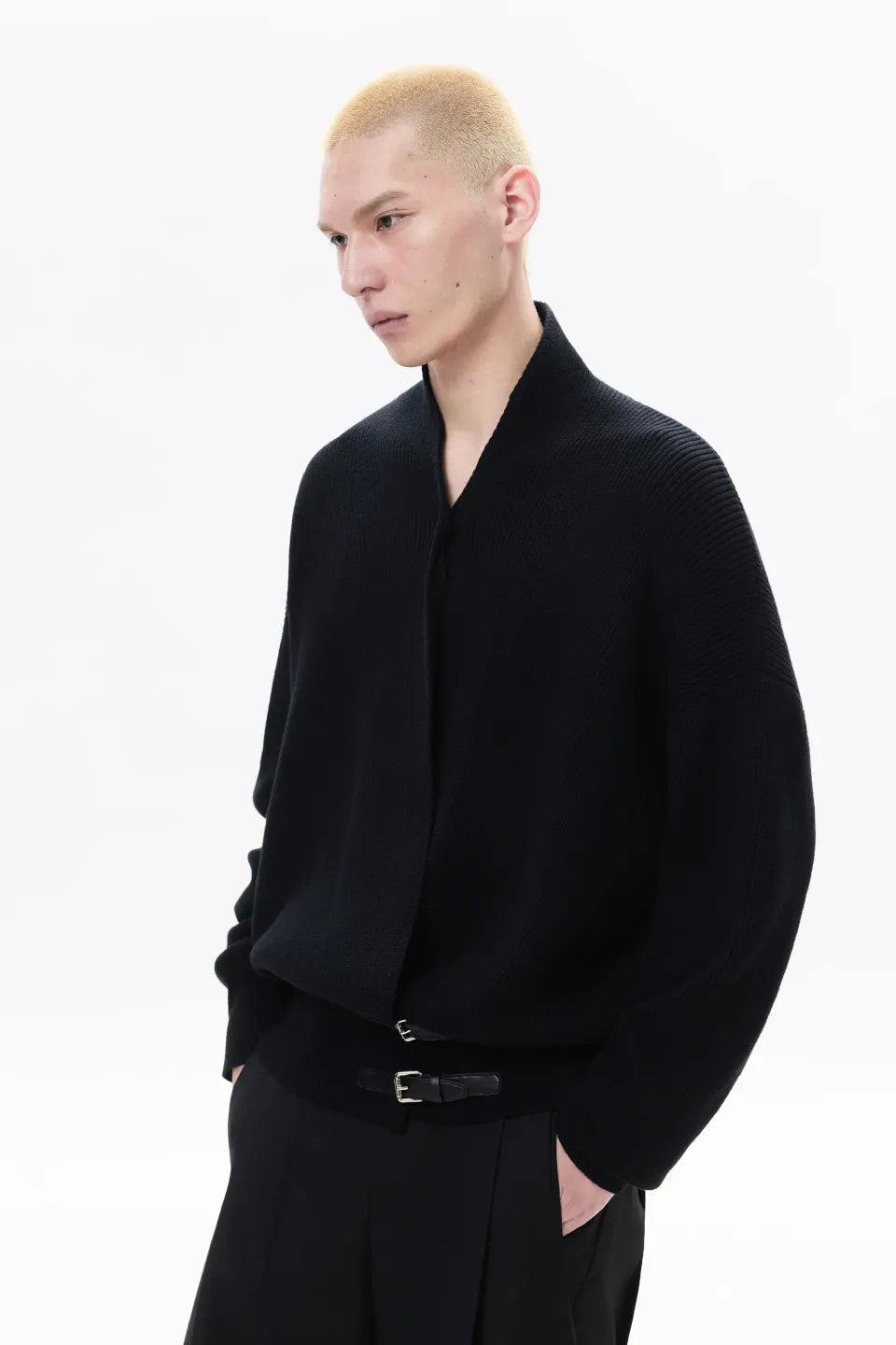 Cross Tie Knit Sweater