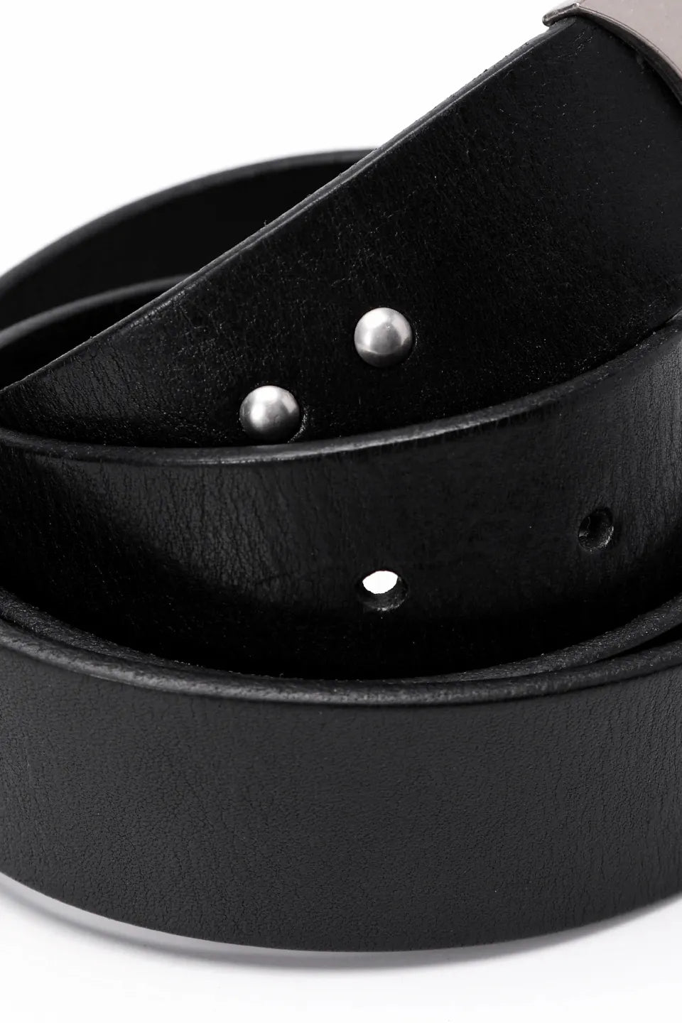 Cross Metal Studded Leather Belt
