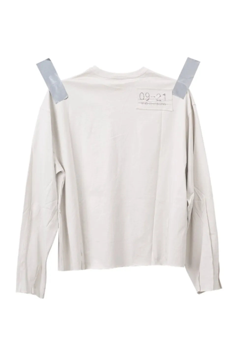 Cross Redemption Print Pinched Pleated long Sleeves