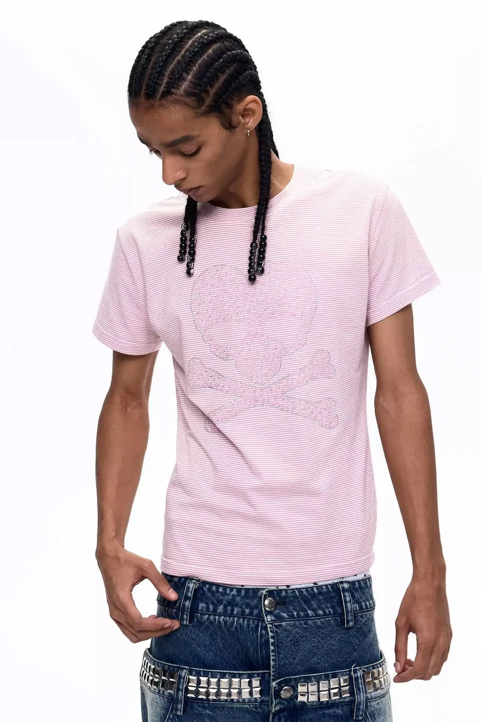 Crystal Skull Striped T-shirts